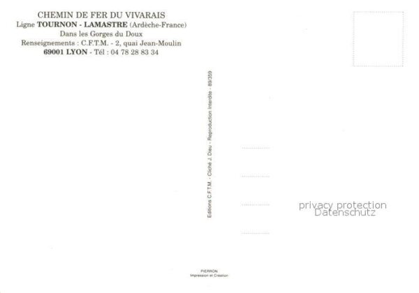 Lokomotive Chemin de Fer du Vivarais Lyon – Bild 2