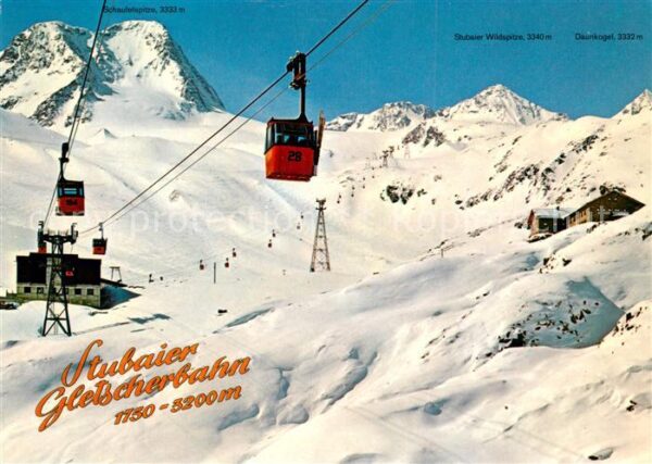 Seilbahn Stubaier Gletscherbahn Schaufelspitze D