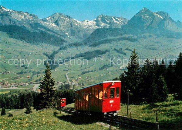 Drahtseilbahn Unterwasser Iltios Stoss Säntis Schafbe