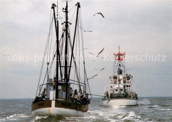 Boote Seenotkreuzer Tochterboot Eiswette Frit