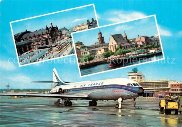 Flugzeuge Zivil Air France Flughafen Rhein-Main Frankfu