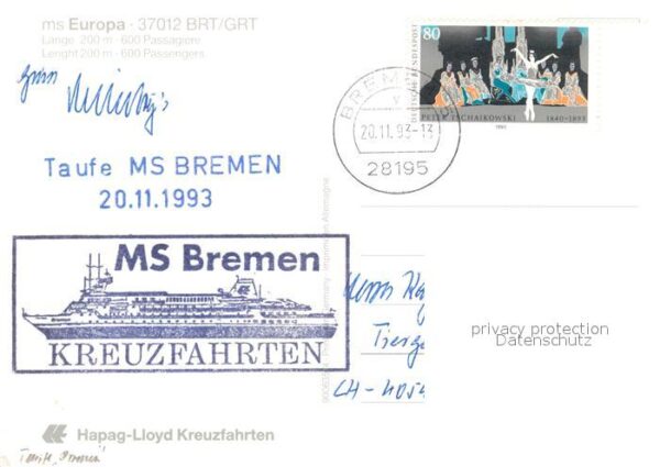 Schiffe Ships Navires MS Europa Hapag-Lloyd-Kreuzfahrten – Bild 2