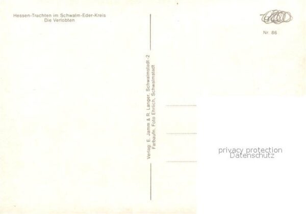 Trachten Hessen Schwalm-Eder-Kreis Verlobten – Bild 2