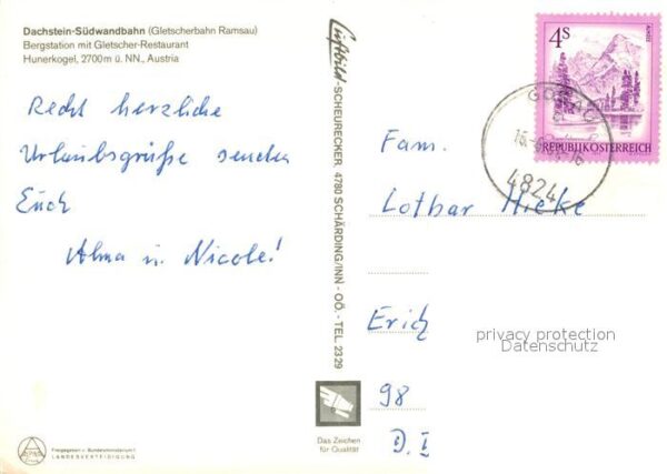 Seilbahn Dachstein-Südwandbahn Gletscher-Restaur – Bild 2