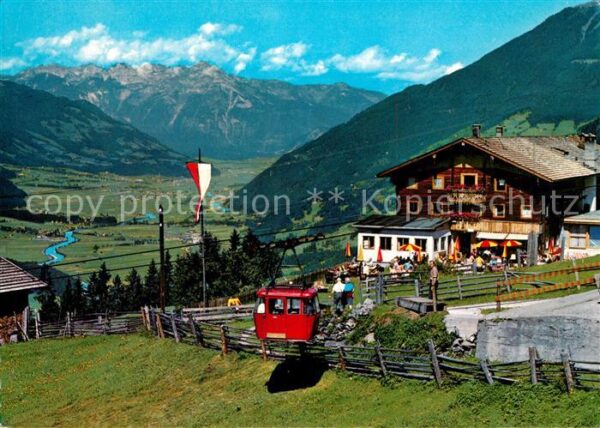 Seilbahn Zell am Ziller Gasthof Grindlalm Enzian