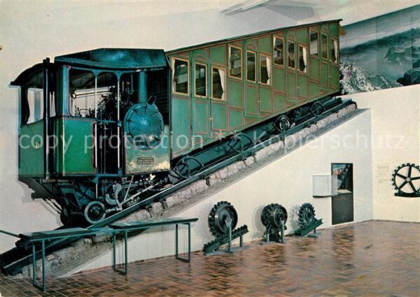 Zahnradbahn Dampftriebwagen Pilatusbahn 1900