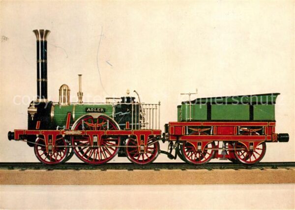 Lokomotive Adler Nürnberg-Fürther-Ludwigsbahn 1835