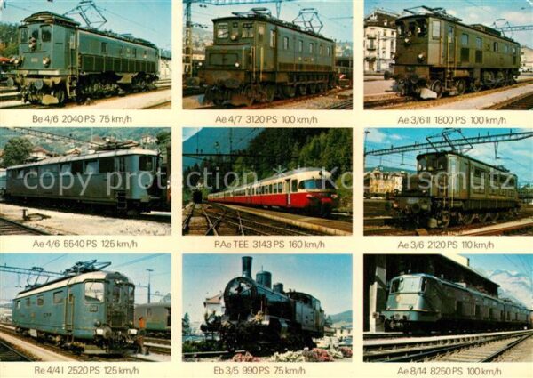 Lokomotive Schweiz Be 4/6 2040 PS Ae 8/14 8250 PS