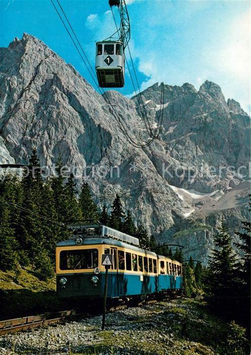 Zahnradbahn Seilbahn Bayerische Zugspitzbahn Zugspi