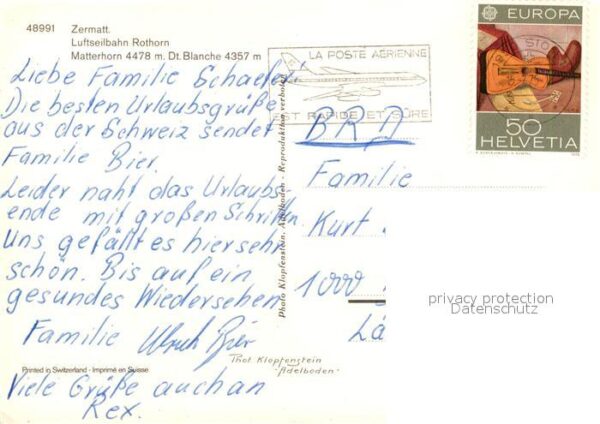 Seilbahn Rothorn Zermatt Matterhorn Dt. Blanche – Bild 2