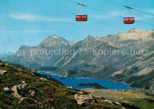 Seilbahn Corvatsch Silsersee Sils Maloja