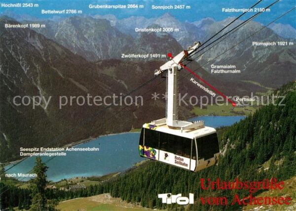 Seilbahn Rofangebirge Karwendel Achensee