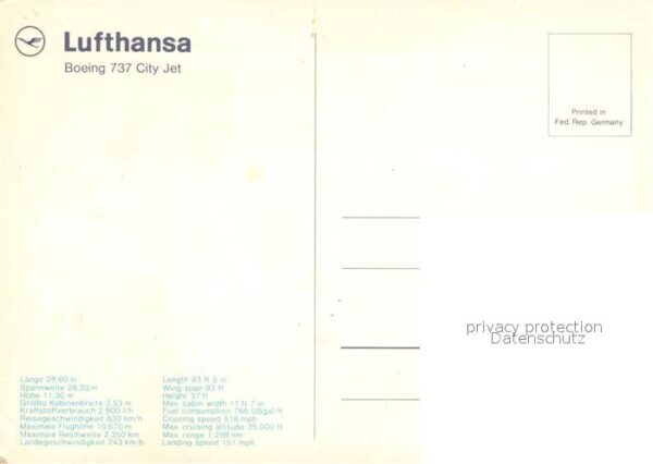 Lufthansa Boeing 737 City Jet – Bild 2