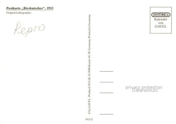 Bier Bierkutscher 1913 – Bild 2