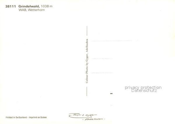 Eisenbahn Grindelwald Wetterhorn – Bild 2