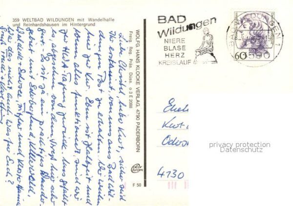 Bad Wildungen Wandelhalle Reinhardshausen im Hintergr – Bild 2