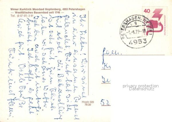 Bad Hopfenberg Weser Kurklinik Moorbad Westfälisches B – Bild 2