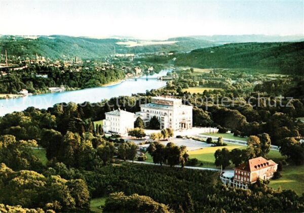 Essen Ruhr Villa Hütel mit Baldeneysee Fliegeraufn