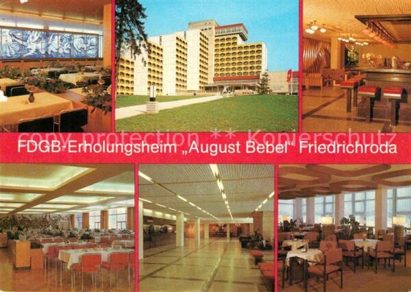 Friedrichroda FDGB Erholungsheim August Bebel Restaur