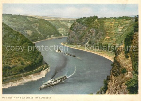 Loreley Lorelei Der Rhein im Felsental