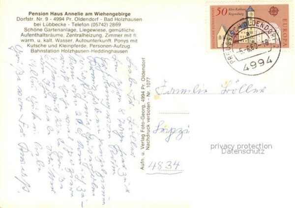 Bad Holzhausen Luebbecke Pension Haus Annelie am Wiegengebirge G – Bild 2