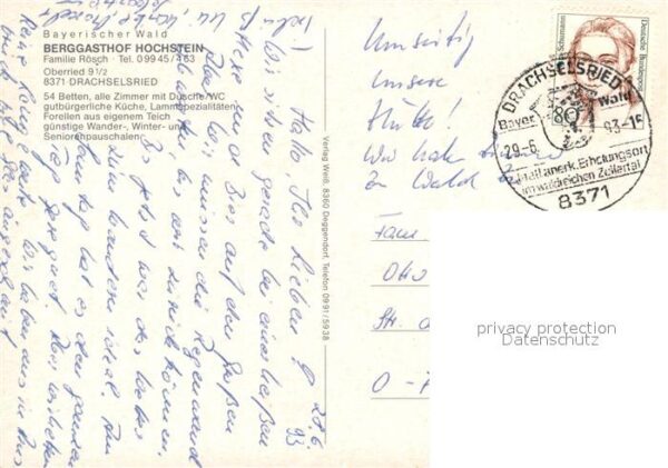 Drachselsried Berggasthof Hochstein Bayerischer Wald – Bild 2
