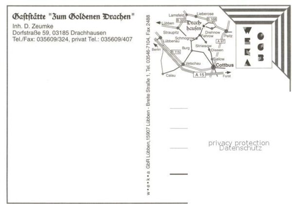 Drachhausen Gaststätte Zum Goldenen Drachen Kirche – Bild 2