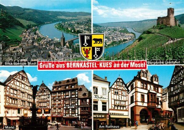 Bernkastel-Kues Weinort an der Mosel Burgruine Landshut