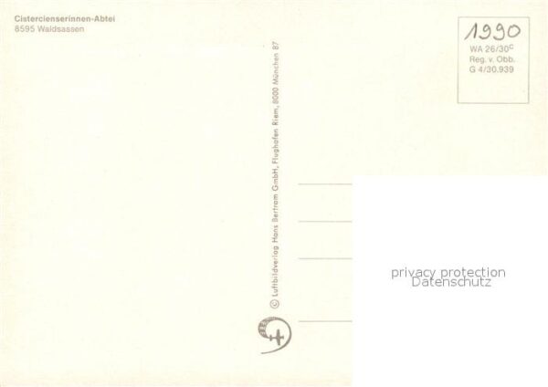 Waldsassen Zisterzienserinnen Abtei Fliegeraufnahm – Bild 2