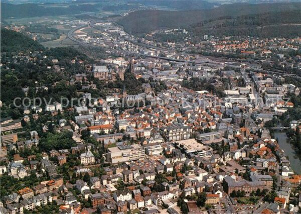 Marburg Lahn Universitätsstadt Fliegeraufnahme