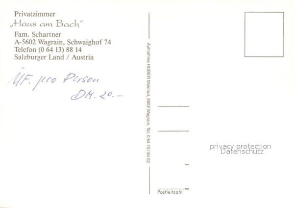 Wagrain Salzburg Gästehaus Pension Haus am Bach im Winte – Bild 2