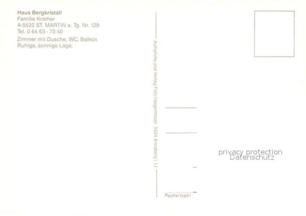 St Martin Tennengebirge Gästehaus Pension Bergkristall – Bild 2