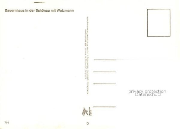 Schoenau Berchtesgaden Bauernhaus Winterpanorama mit Watzmann – Bild 2
