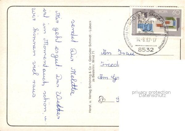 Bad Windsheim Alter Winkel Altstadt Fachwerkhäuser Eh – Bild 2