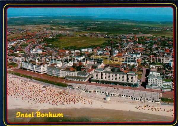 Borkum Strandpromenade mit LVA Nordseeklinik F