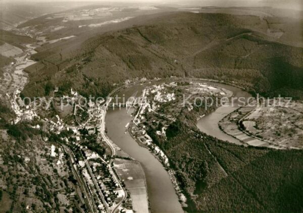 Hirschhorn Neckar Fliegeraufnahme Original Strähle Bild N