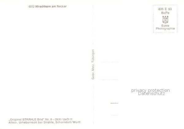 Hirschhorn Neckar Fliegeraufnahme Original Strähle Bild N – Bild 2