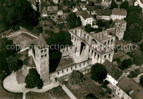 Bad Hersfeld Stiftsruine Fliegeraufnahme