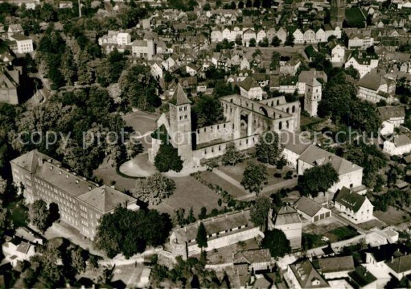 Bad Hersfeld Stiftsruine Fliegeraufnahme