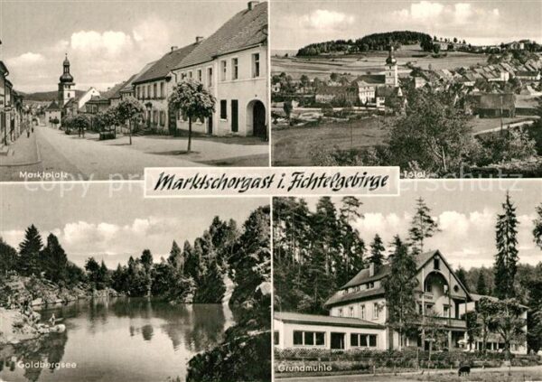 Marktschorgast Marktplatz Goldbergsee Fichtelgebirge G
