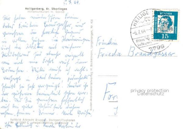 Heiligenberg Baden Höhenluftkurort mit Schloss Fliegeraufn – Bild 2