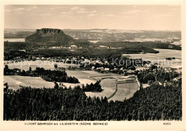 Gohrisch mit Lilienstein Tafelberg Elbsandsteing