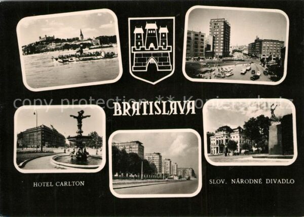 Bratislava Pressburg Pozsony Blick über die Donau Ausflugsdampfer Ho