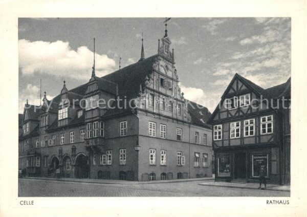 Celle Niedersachsen Rathaus Kupfertiefdruck