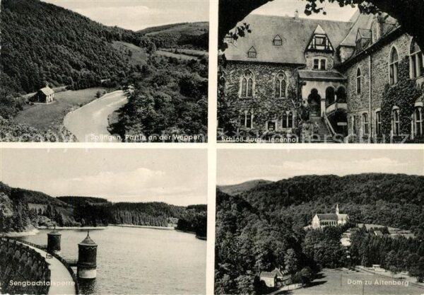 Solingen Landschaftspanorama Wupper Schloss Burg