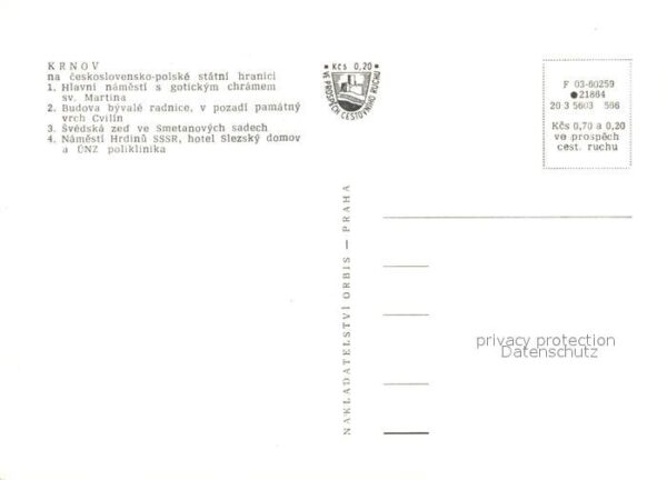 Krnov Platz Kirche Rathaus Mauer Smetanas Obs – Bild 2