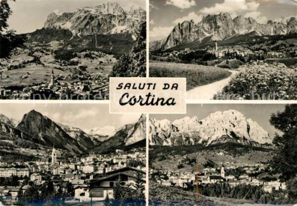 Cortina d Ampezzo Gesamtansicht mit Dolomiten