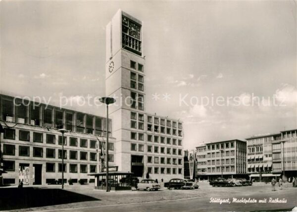 Stuttgart Marktplatz mit Rathaus