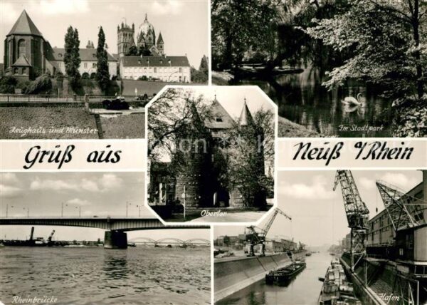 Neuss Zeughaus Münster Obertor Stadtpark Schw