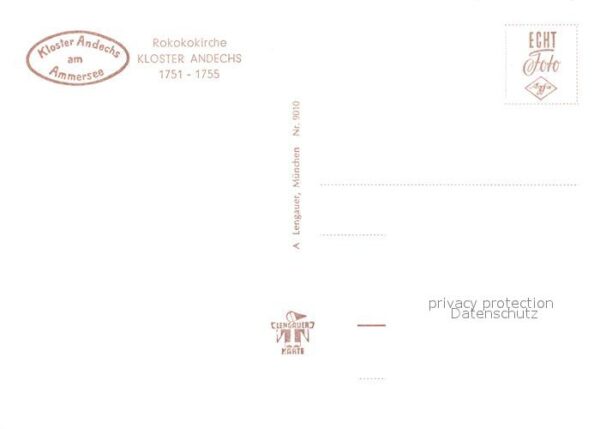 Andechs Kloster Original Fliegeraufnahme – Bild 2